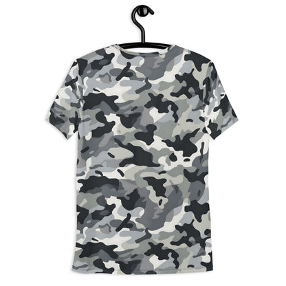 Grey Camouflage v4 Sport-T-Shirt für Herren Sport T-Shirt JLR Design