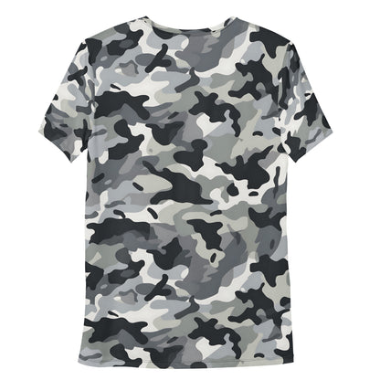 Grey Camouflage v4 Sport-T-Shirt für Herren Sport T-Shirt JLR Design