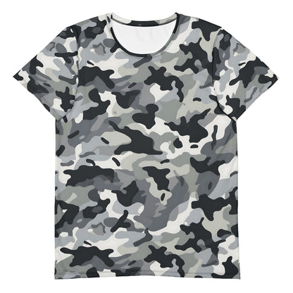 Grey Camouflage v4 Sport-T-Shirt für Herren Sport T-Shirt JLR Design