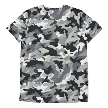 Grey Camouflage v4 Sport-T-Shirt für Herren Sport T-Shirt JLR Design