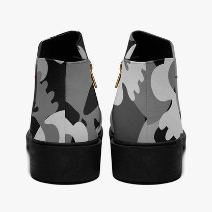 Grey Skull elegante Reißverschluss-Stiefeletten Stiefeletten JLR Design