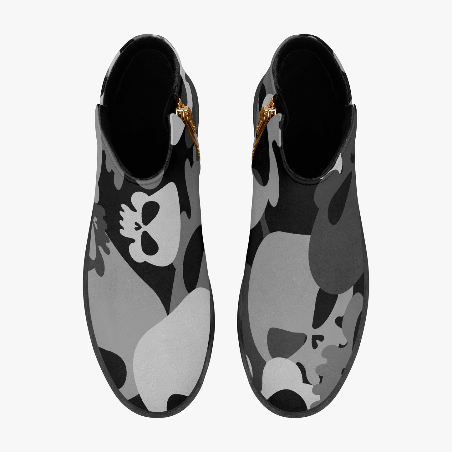 Grey Skull elegante Reißverschluss-Stiefeletten Stiefeletten JLR Design