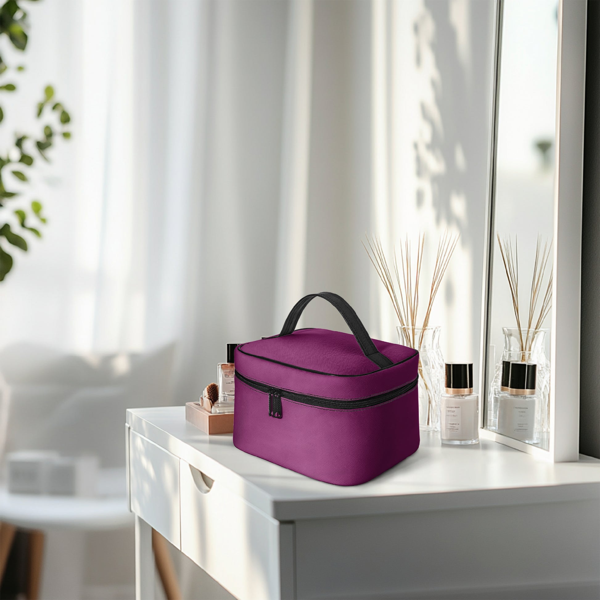 Große Kosmetiktasche - Aubergine Kosmetiktasche JLR Design