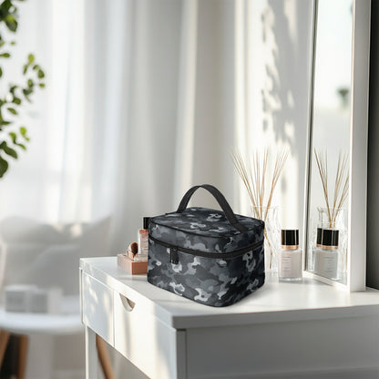 Große Kosmetiktasche - Black Camouflage v1 Kosmetiktasche JLR Design
