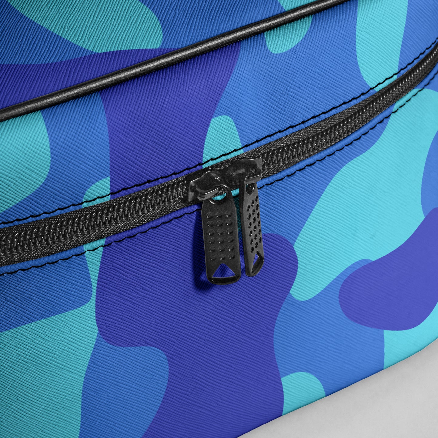 Große Kosmetiktasche - Blue Camouflage Kosmetiktasche JLR Design