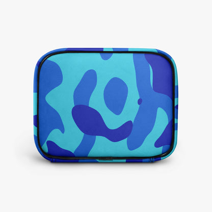 Große Kosmetiktasche - Blue Camouflage Kosmetiktasche JLR Design
