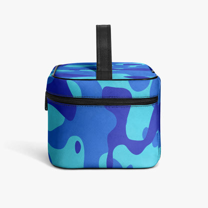 Große Kosmetiktasche - Blue Camouflage Kosmetiktasche JLR Design