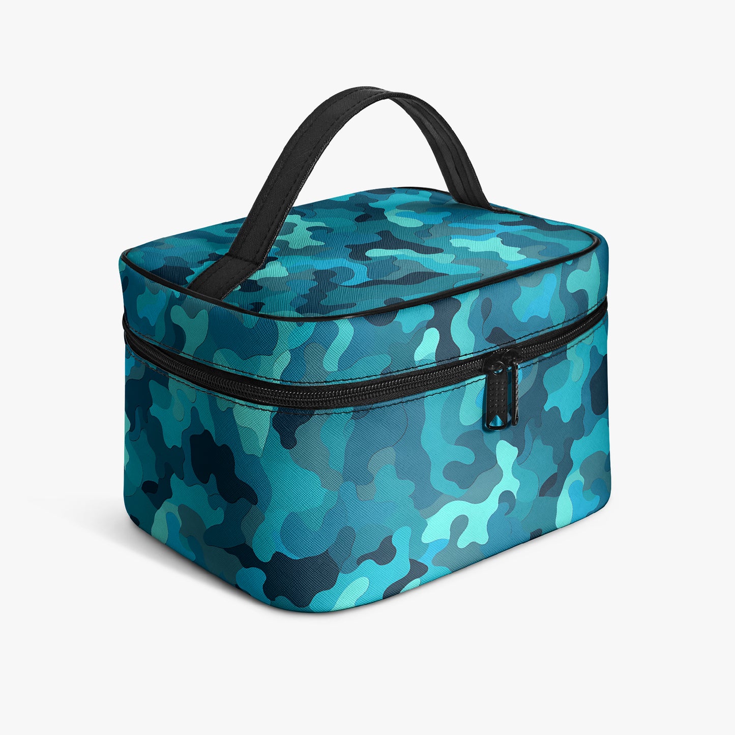 Große Kosmetiktasche - Blue Camouflage v1 Handbags JLR Design