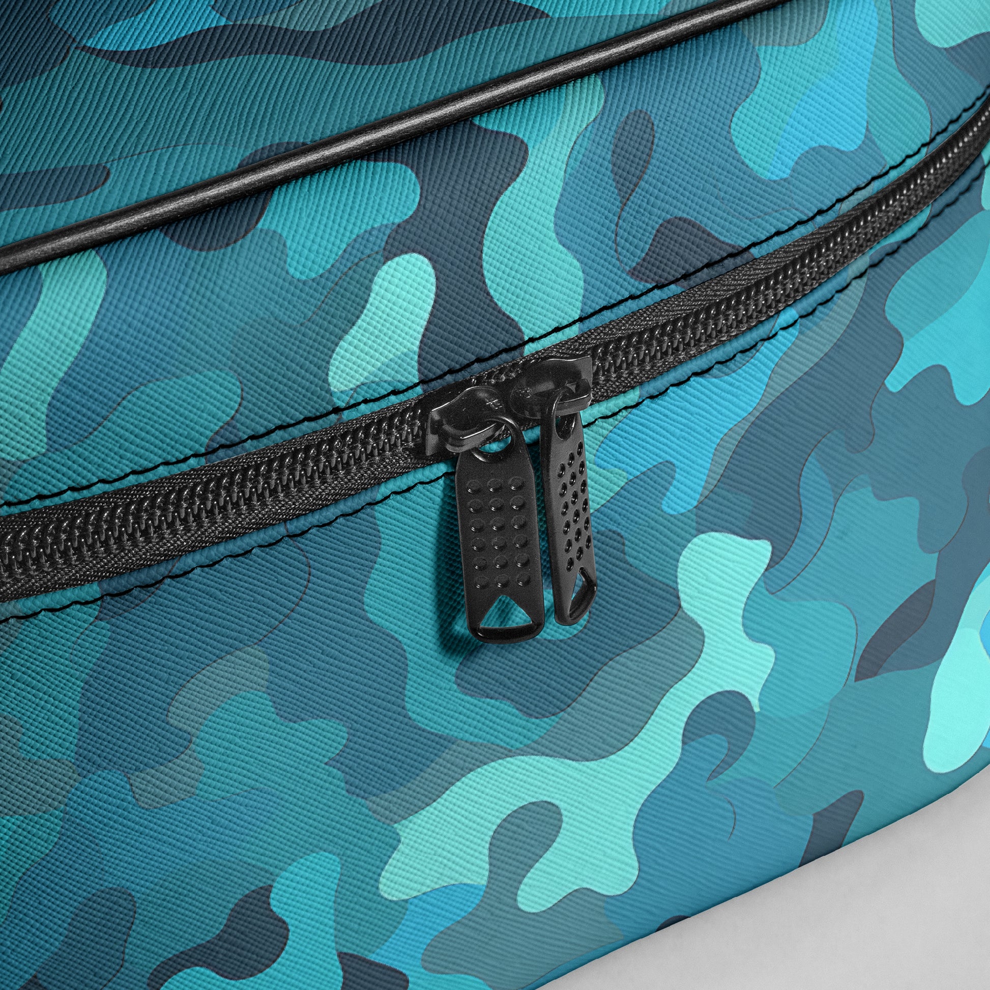Große Kosmetiktasche - Blue Camouflage v1 Handbags JLR Design