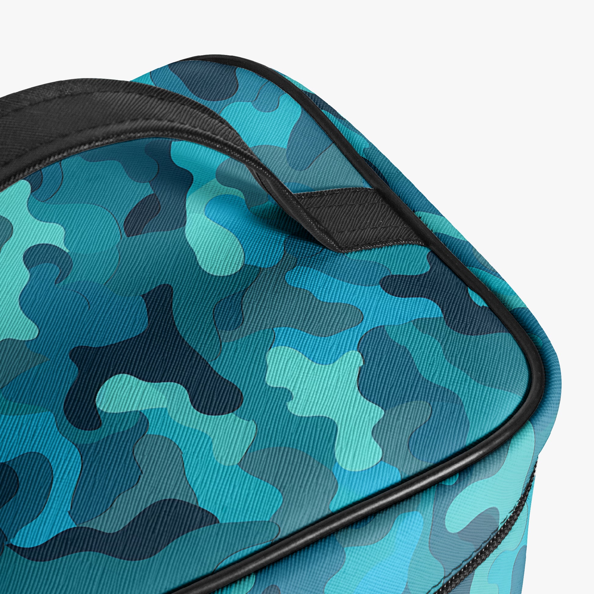 Große Kosmetiktasche - Blue Camouflage v1 Handbags JLR Design