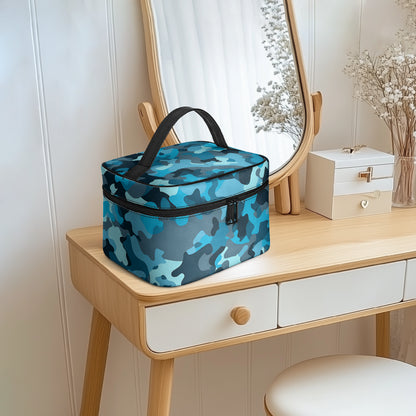 Große Kosmetiktasche - Blue Camouflage v2 Handbags JLR Design