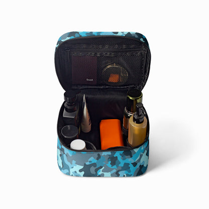 Große Kosmetiktasche - Blue Camouflage v2 Handbags JLR Design