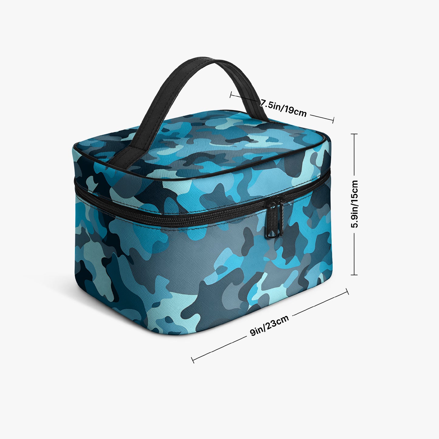 Große Kosmetiktasche - Blue Camouflage v2 Handbags JLR Design