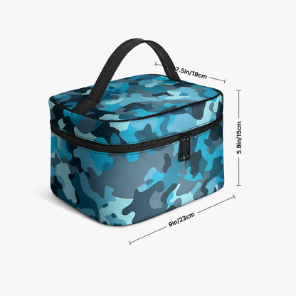 Große Kosmetiktasche - Blue Camouflage v2 Handbags JLR Design