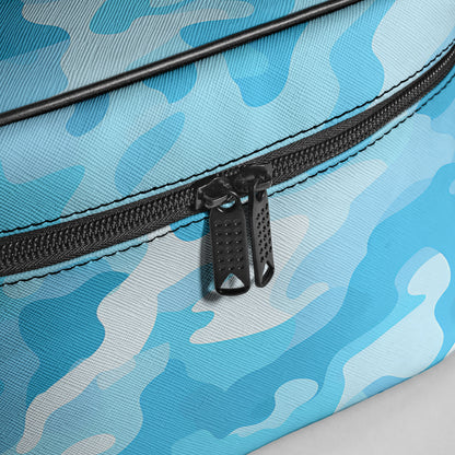 Große Kosmetiktasche - Blue Camouflage v3 Handbags JLR Design