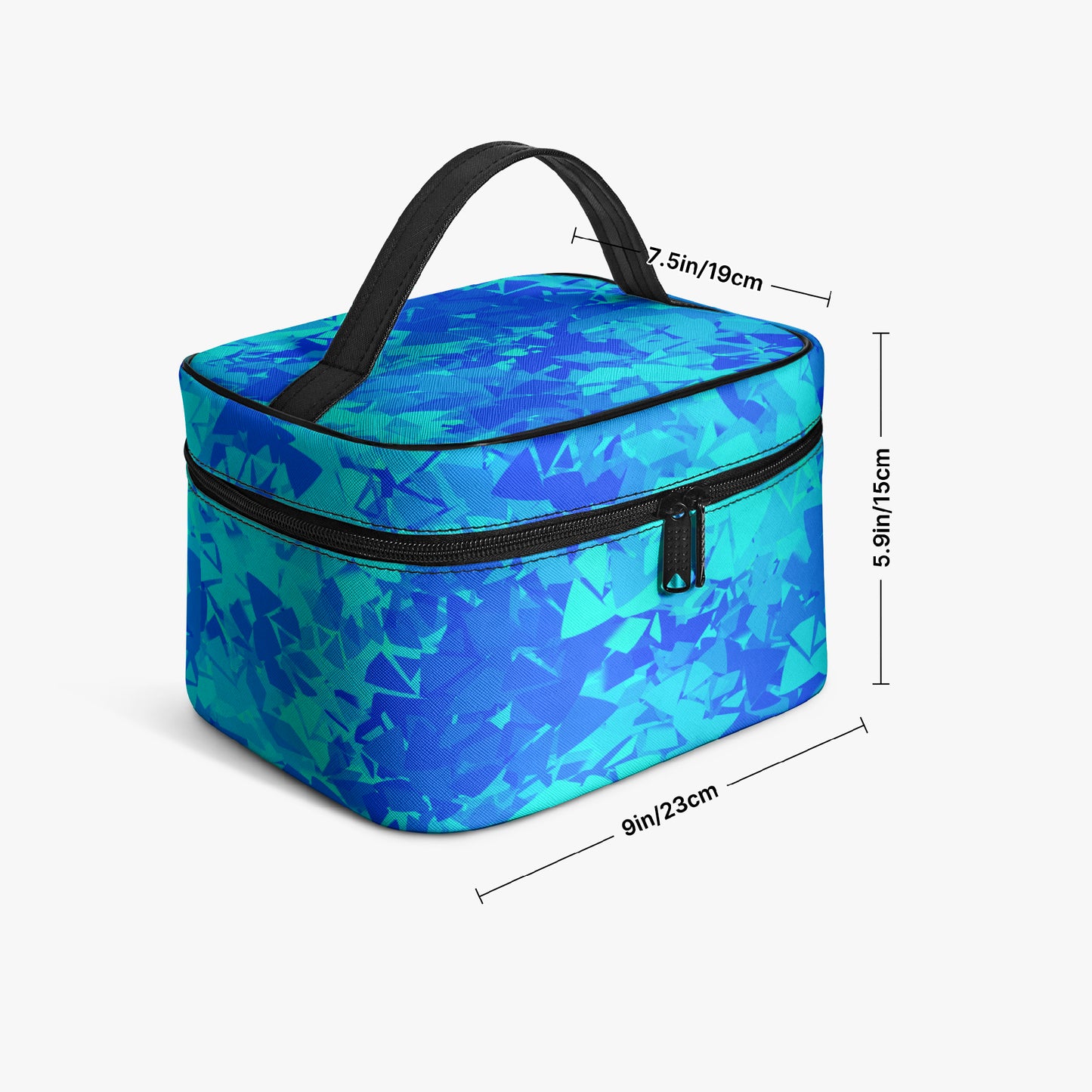 Große Kosmetiktasche - Blue Crystal Kosmetiktasche JLR Design