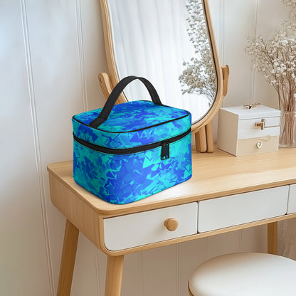 Große Kosmetiktasche - Blue Crystal Kosmetiktasche JLR Design