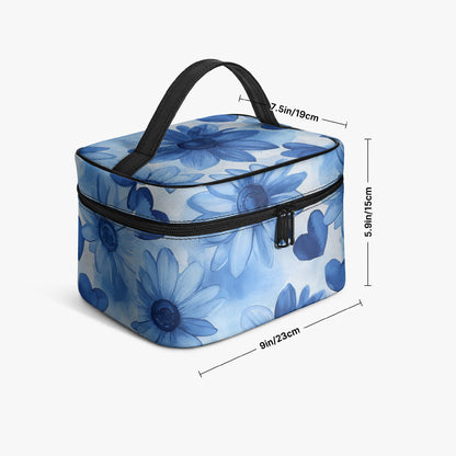 Große Kosmetiktasche - Blue Flower Kosmetiktasche JLR Design