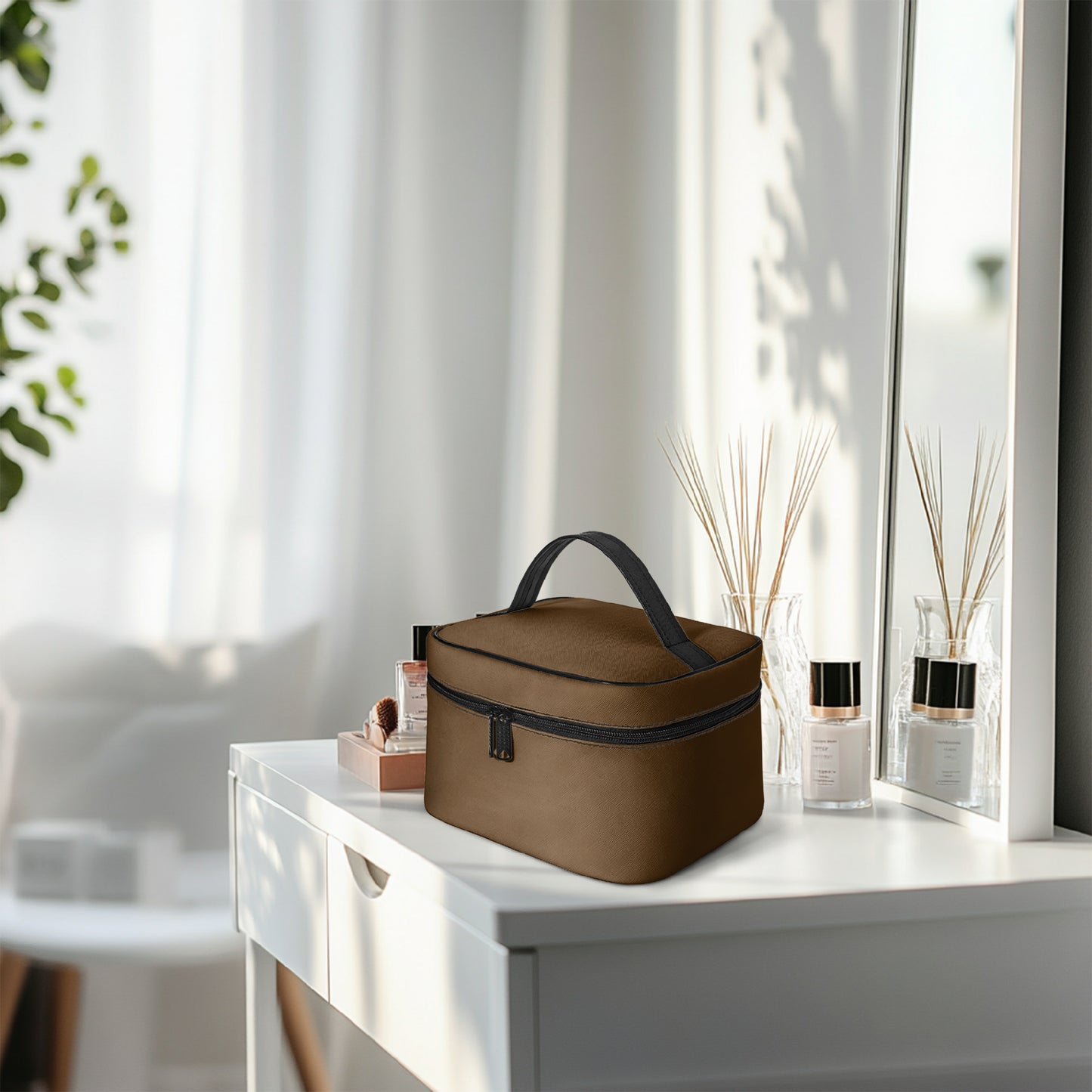 Große Kosmetiktasche - Braun Kosmetiktasche JLR Design