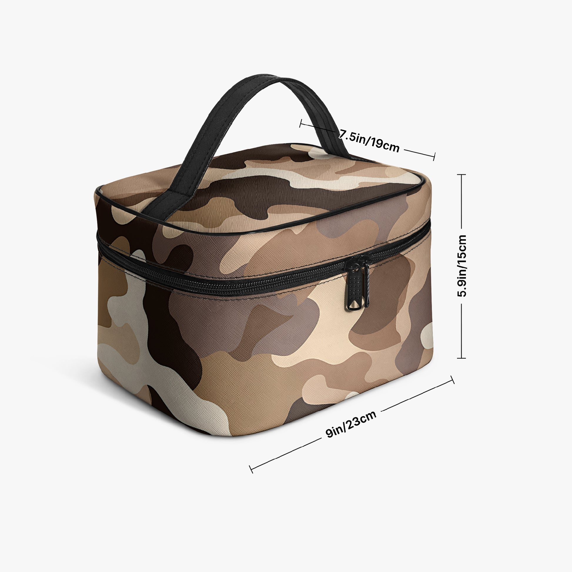 Große Kosmetiktasche - Brown Camouflage v1 Handbags JLR Design