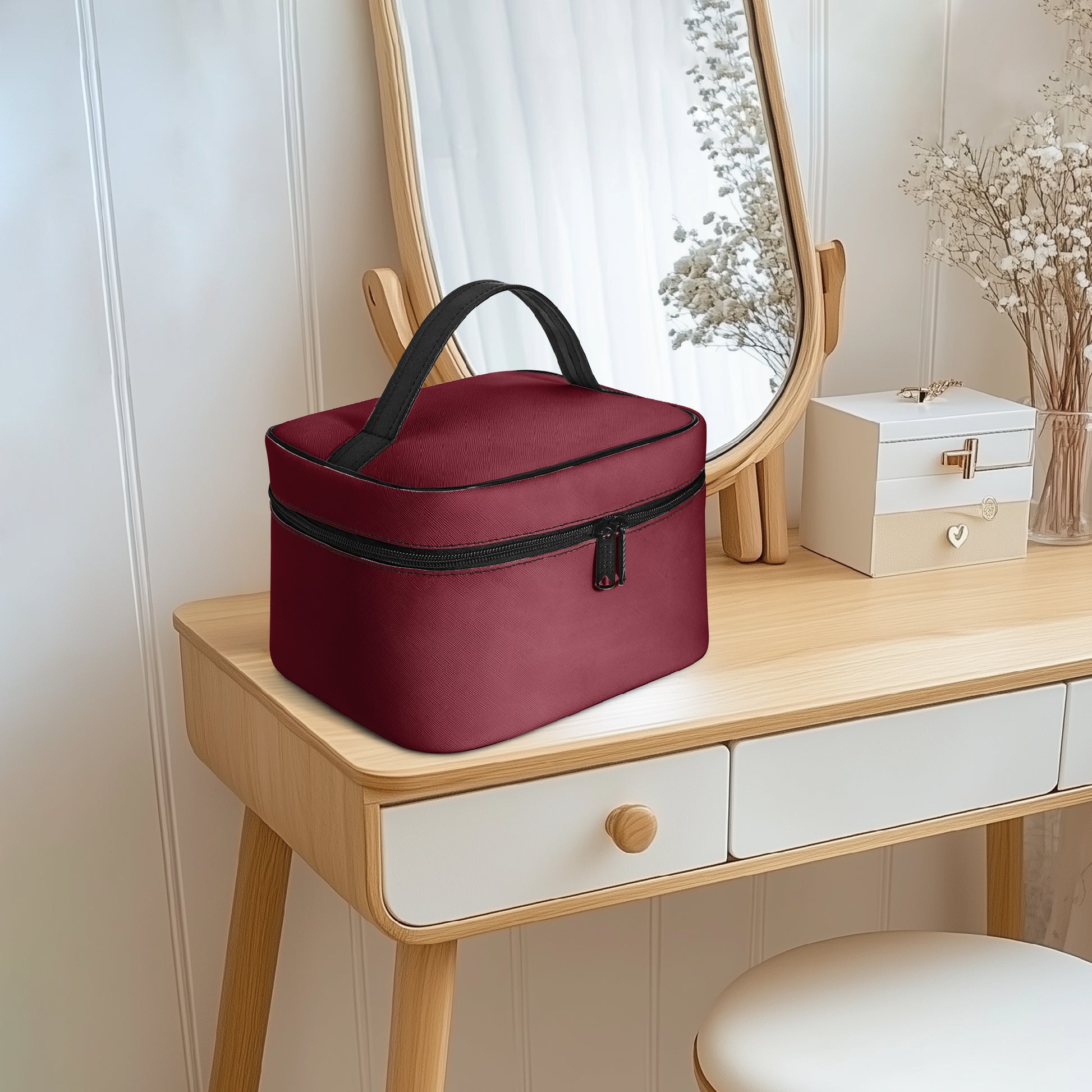 Große Kosmetiktasche - Burgund Kosmetiktasche JLR Design