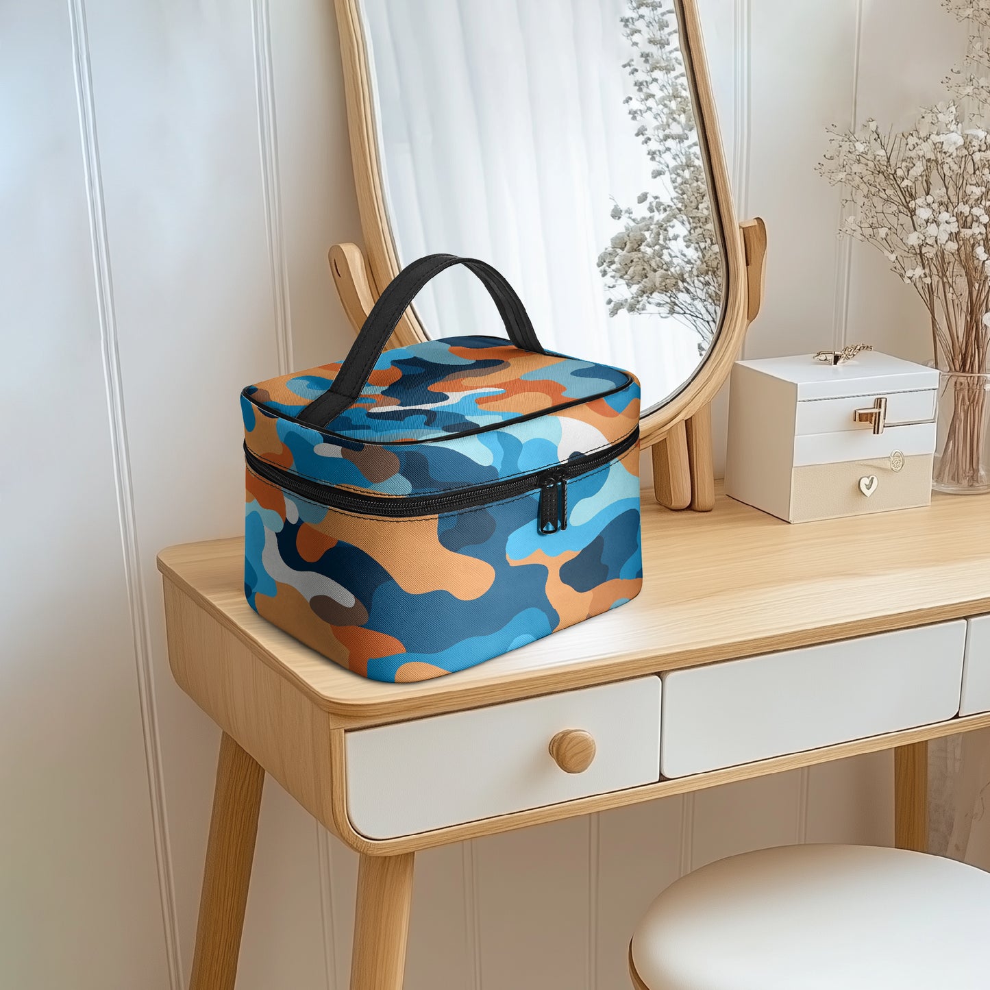 Große Kosmetiktasche - Colorful Camouflage v2 Kosmetiktasche JLR Design