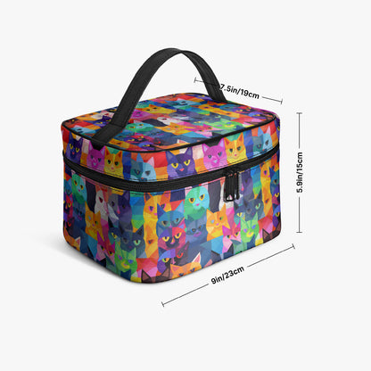 Große Kosmetiktasche - Colorful Cats Kosmetiktasche JLR Design