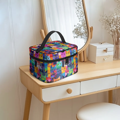 Große Kosmetiktasche - Colorful Cats Kosmetiktasche JLR Design