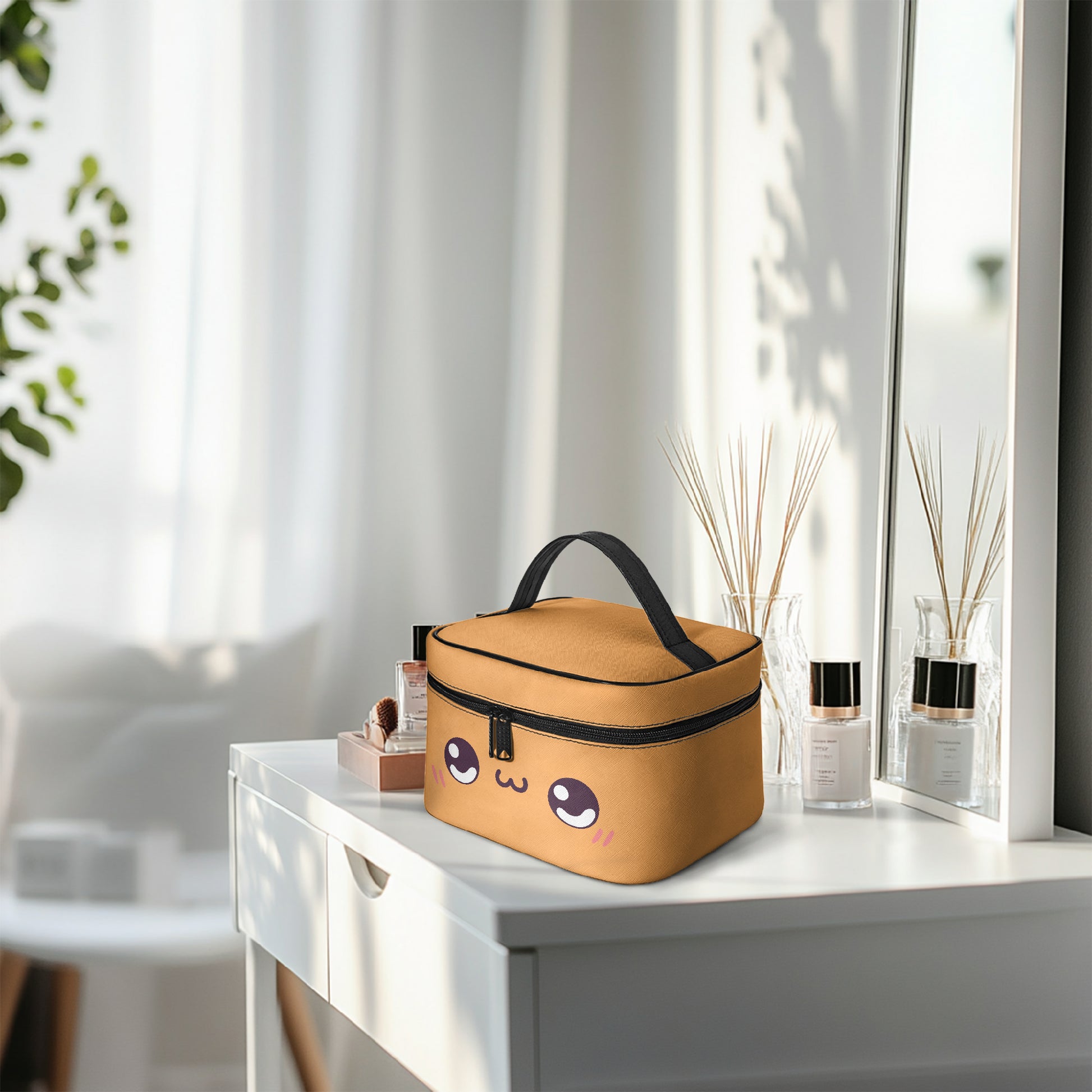 Große Kosmetiktasche - Fröhliches Kawaii Kosmetiktasche JLR Design