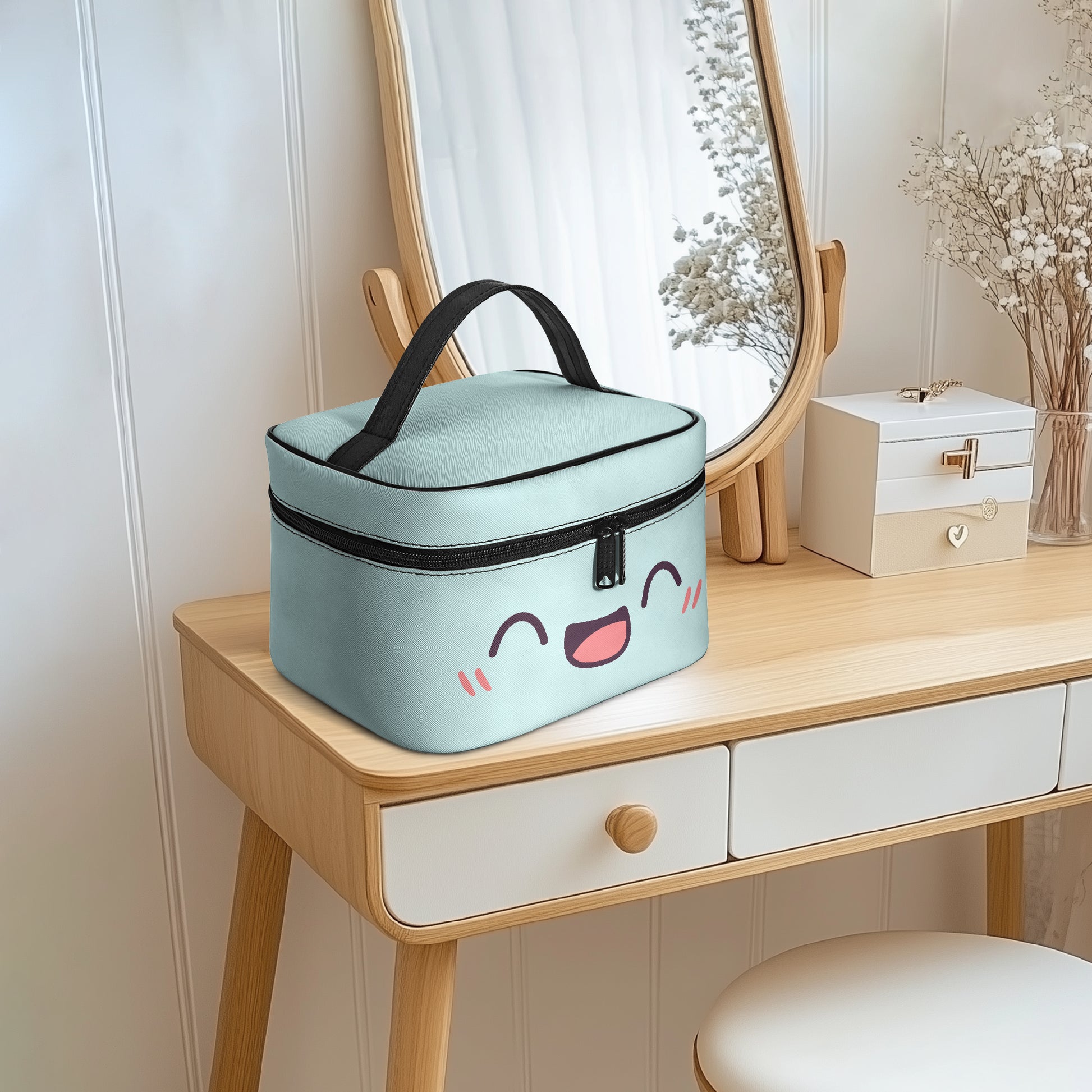 Große Kosmetiktasche - Fröhliches Kawaii Kosmetiktasche JLR Design