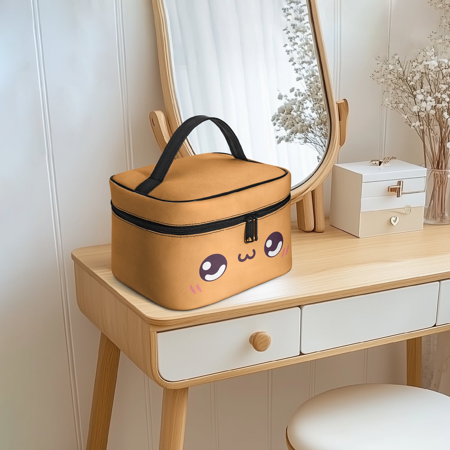 Große Kosmetiktasche - Fröhliches Kawaii Kosmetiktasche JLR Design