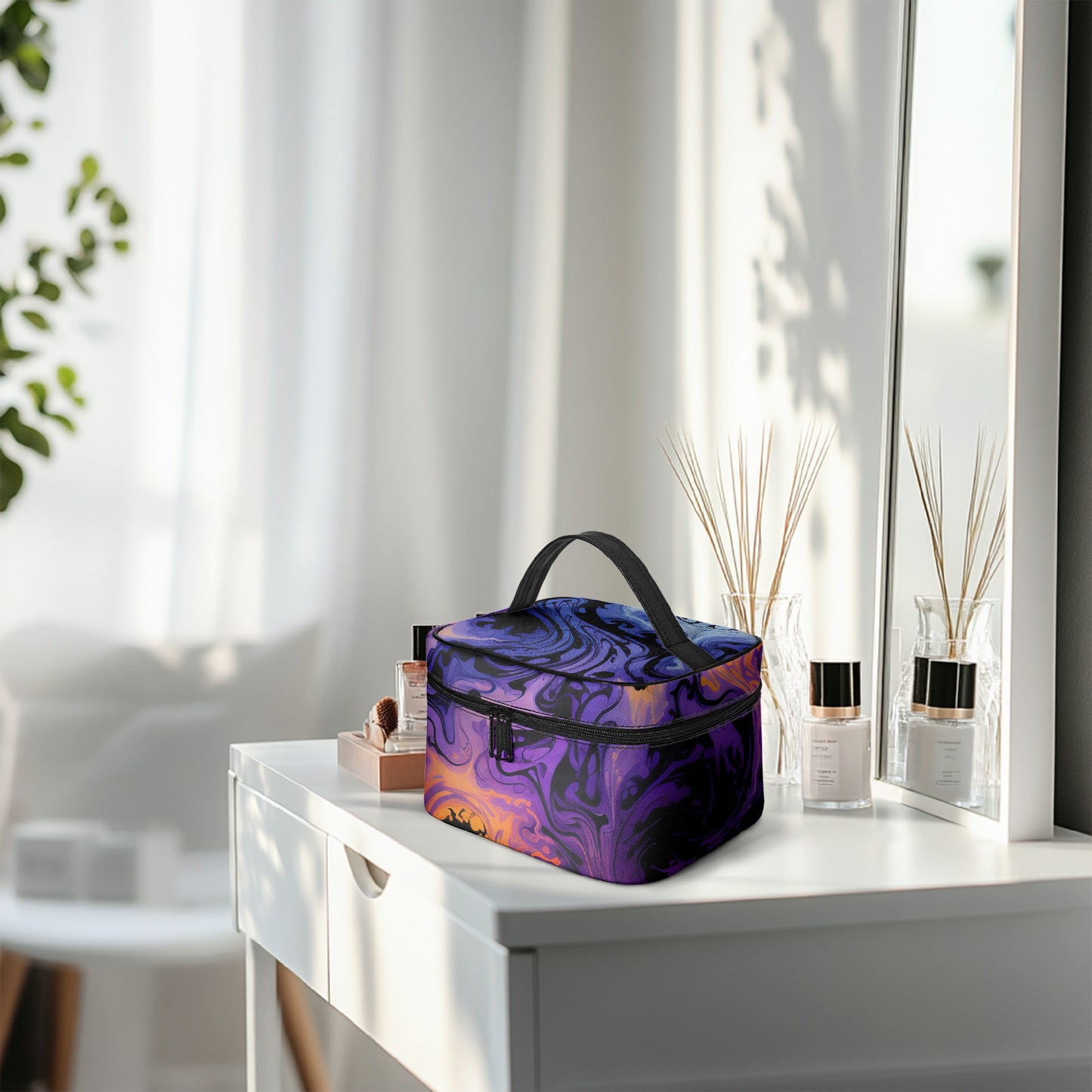 Große Kosmetiktasche - Gothic Tie Dye v1 Handbags JLR Design