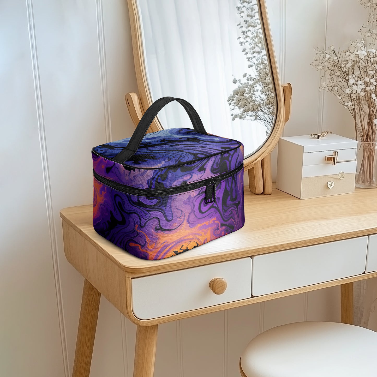 Große Kosmetiktasche - Gothic Tie Dye v1 Handbags JLR Design