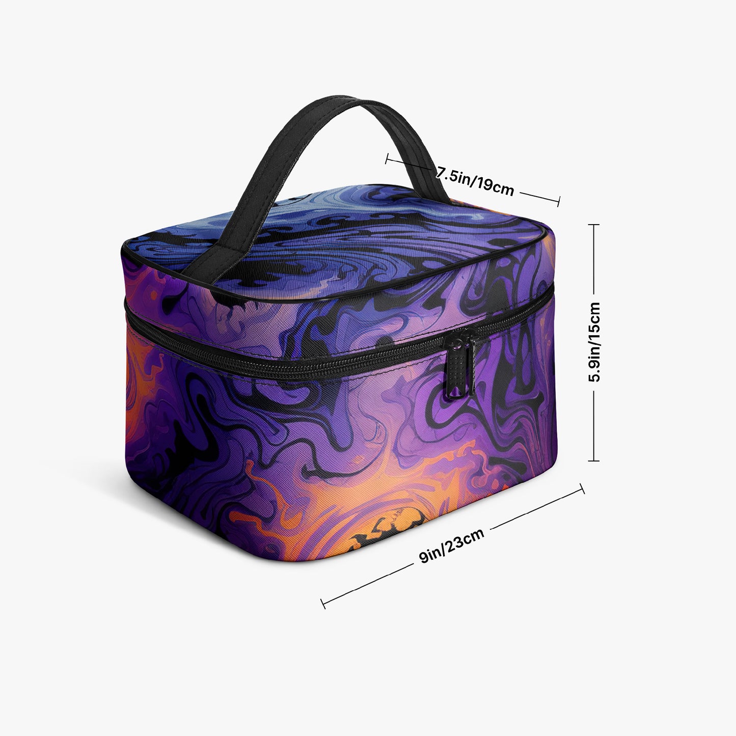 Große Kosmetiktasche - Gothic Tie Dye v1 Handbags JLR Design