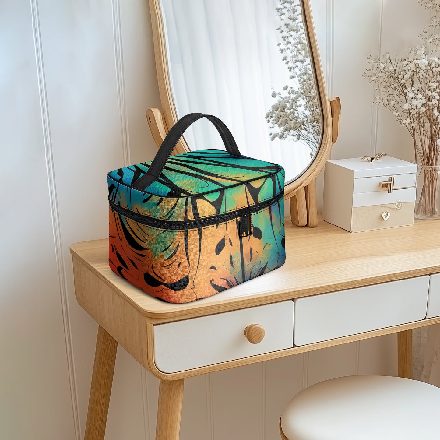 Große Kosmetiktasche - Gothic Tie Dye v2 Handbags JLR Design