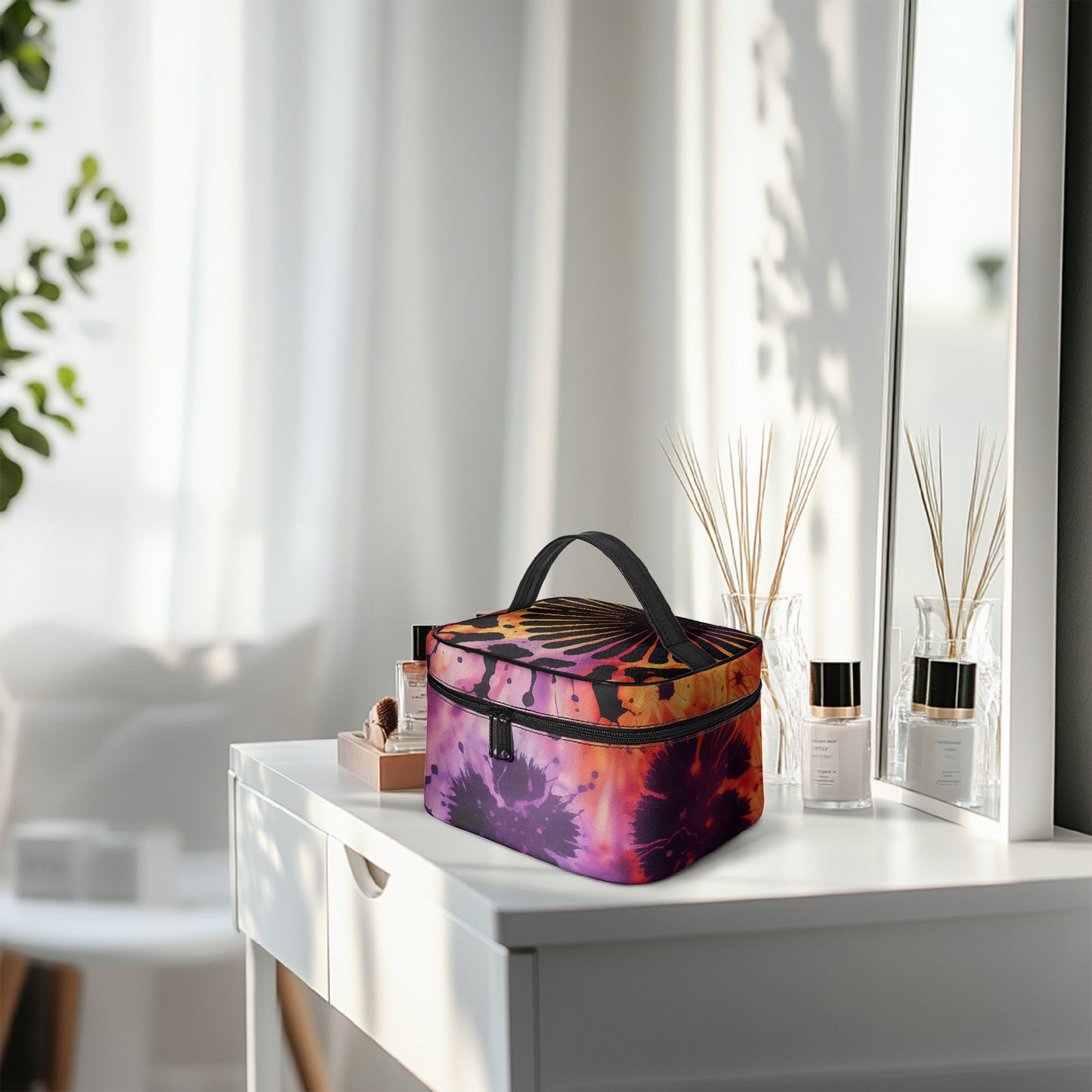 Große Kosmetiktasche - Gothic Tie Dye v3 Handbags JLR Design