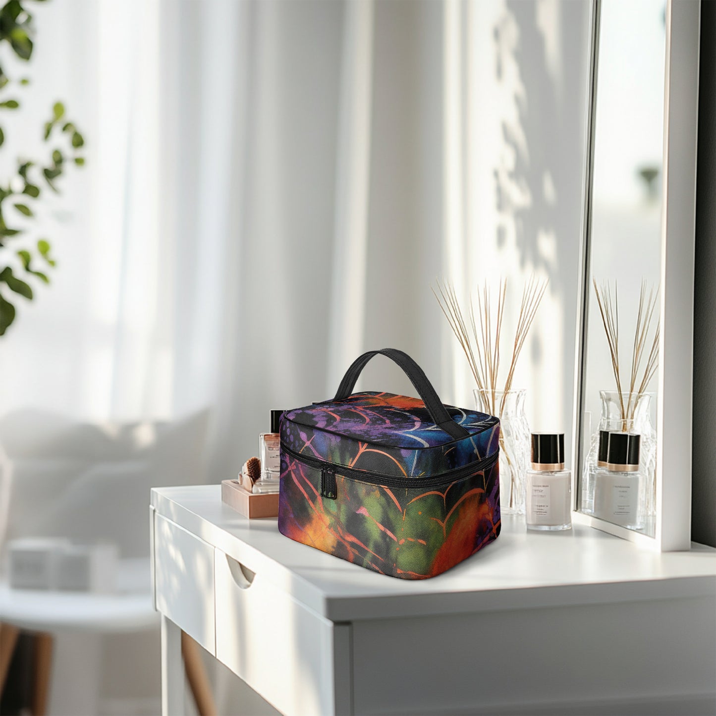 Große Kosmetiktasche - Gothic Tie Dye v4 Kosmetiktasche JLR Design