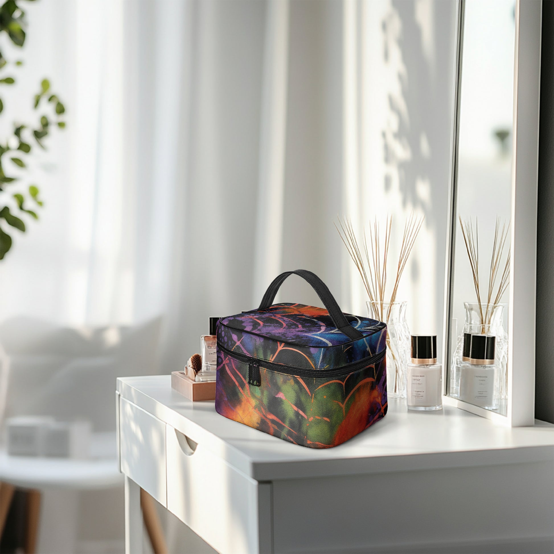 Große Kosmetiktasche - Gothic Tie Dye v4 Kosmetiktasche JLR Design