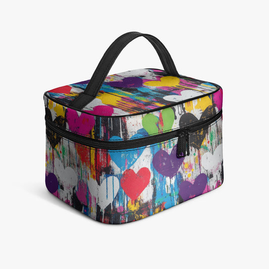 Große Kosmetiktasche - Graffiti Hearts Handbags JLR Design