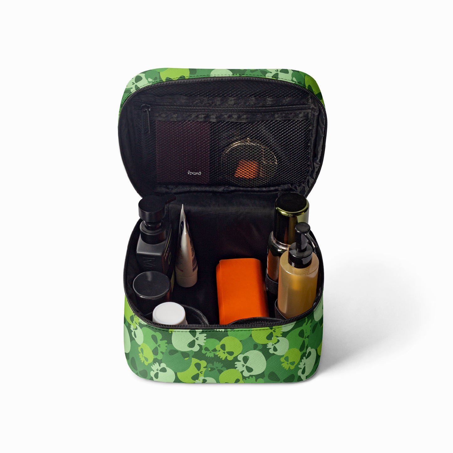 Große Kosmetiktasche - Green Skull Handbags JLR Design