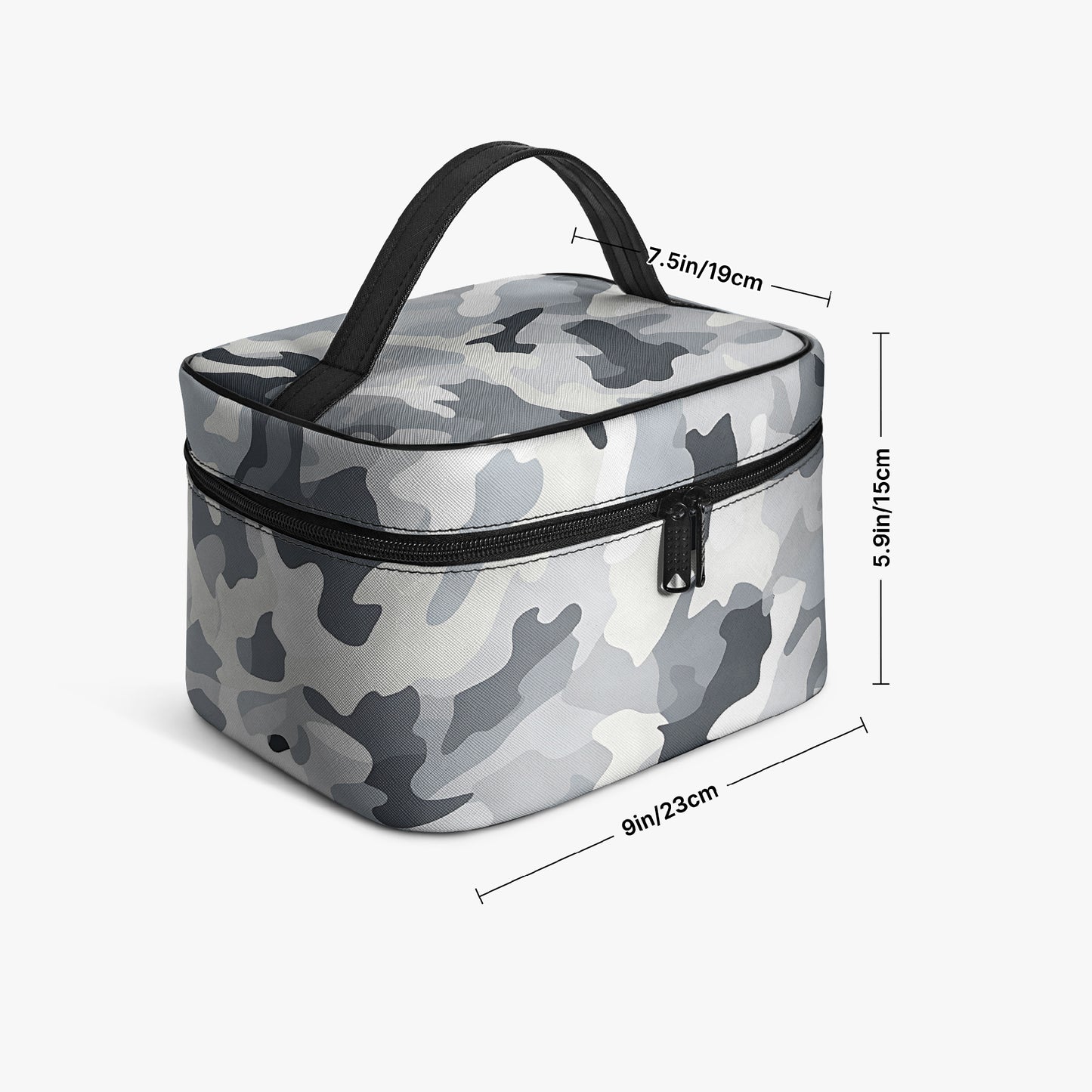Große Kosmetiktasche - Grey Camouflage v1 Kosmetiktasche JLR Design