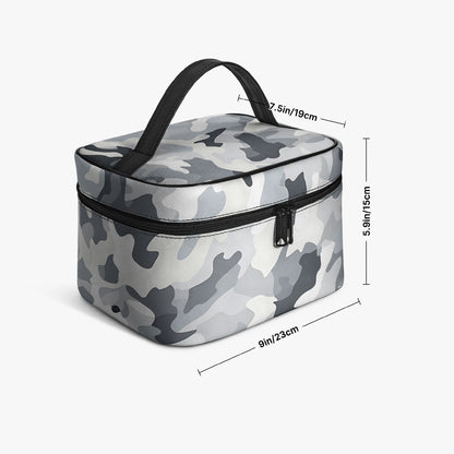Große Kosmetiktasche - Grey Camouflage v1 Kosmetiktasche JLR Design