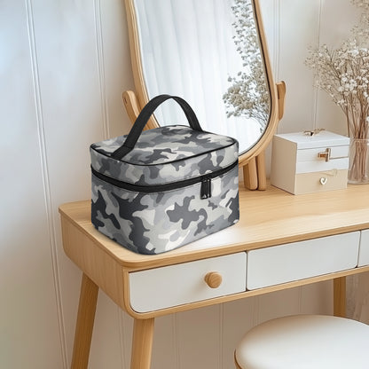 Große Kosmetiktasche - Grey Camouflage v2 Kosmetiktasche JLR Design