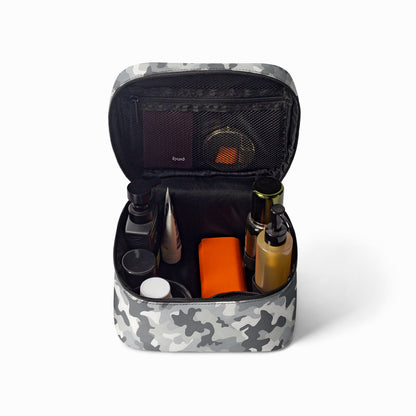 Große Kosmetiktasche - Grey Camouflage v2 Kosmetiktasche JLR Design