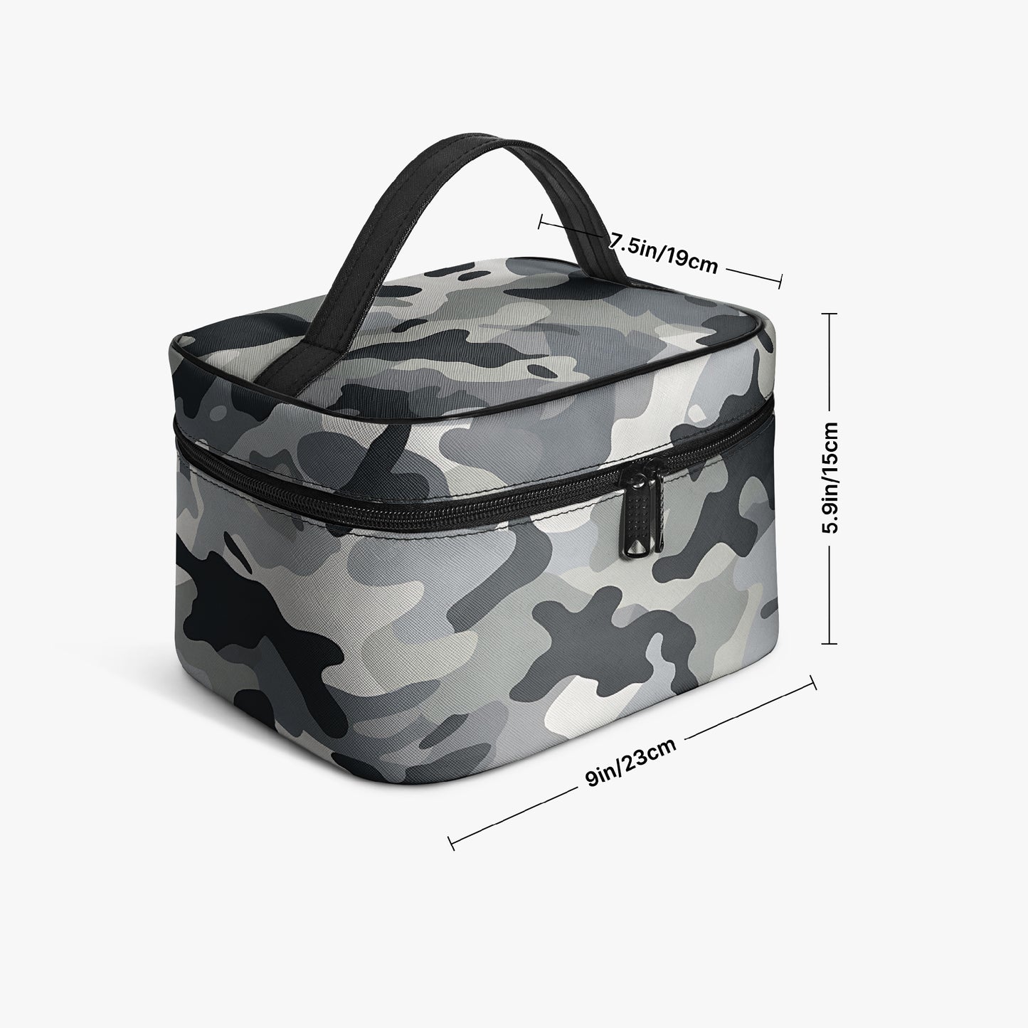 Große Kosmetiktasche - Grey Camouflage v3 Kosmetiktasche JLR Design