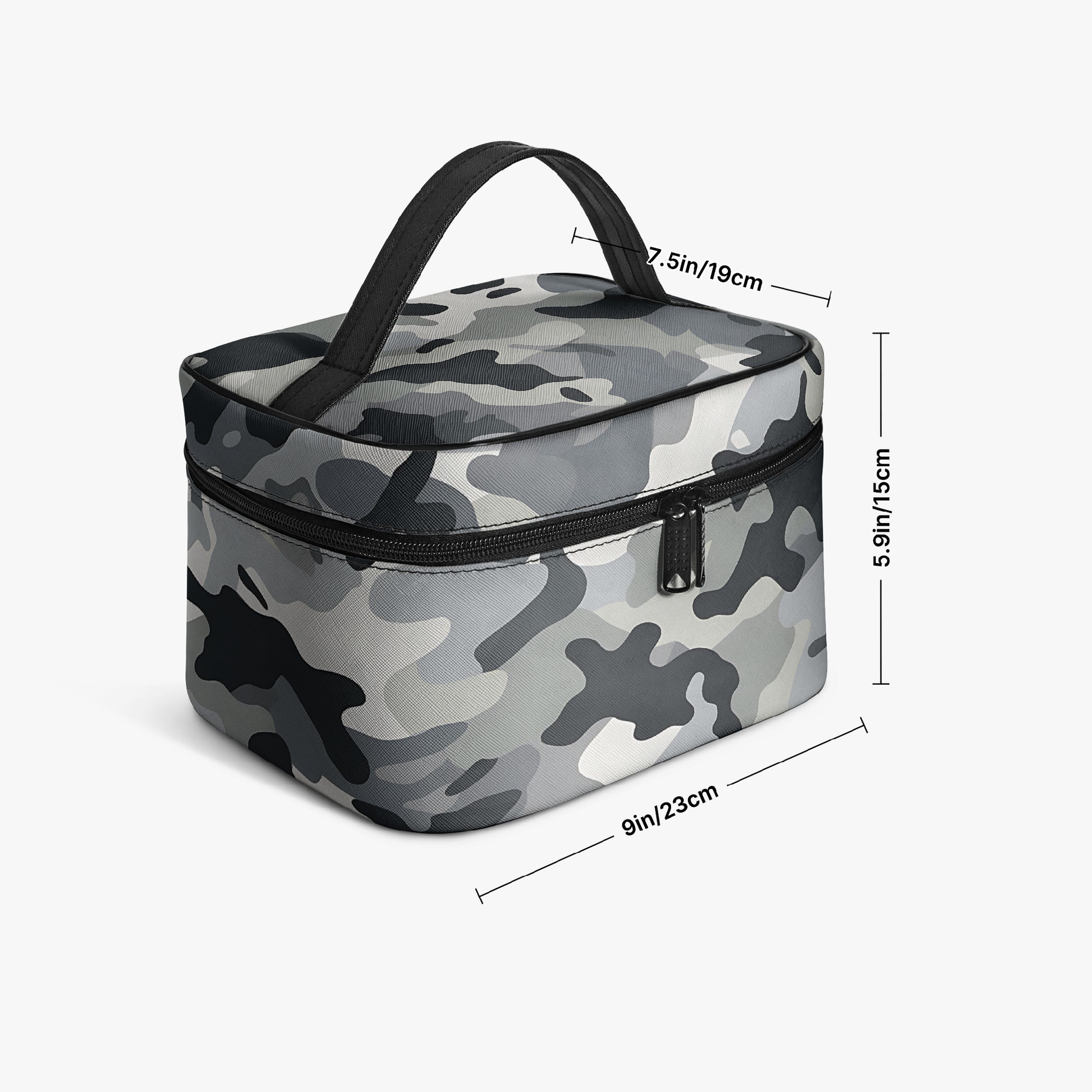 Große Kosmetiktasche - Grey Camouflage v3 Kosmetiktasche JLR Design