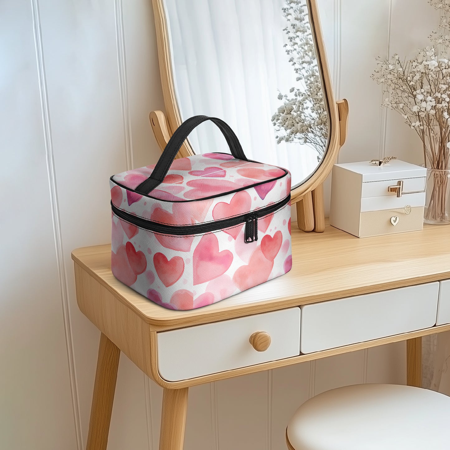 Große Kosmetiktasche - Hearts Kosmetiktasche JLR Design