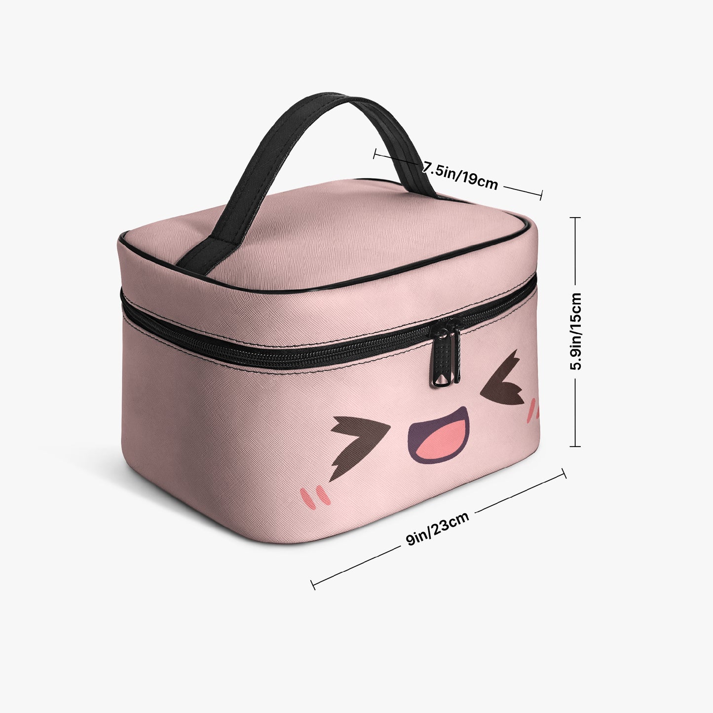 Große Kosmetiktasche - Lachendes Kawaii Kosmetiktasche JLR Design