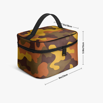 Große Kosmetiktasche - Orange Camouflage v1 Handbags JLR Design