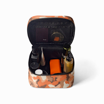 Große Kosmetiktasche - Orange Camouflage v2 Handbags JLR Design